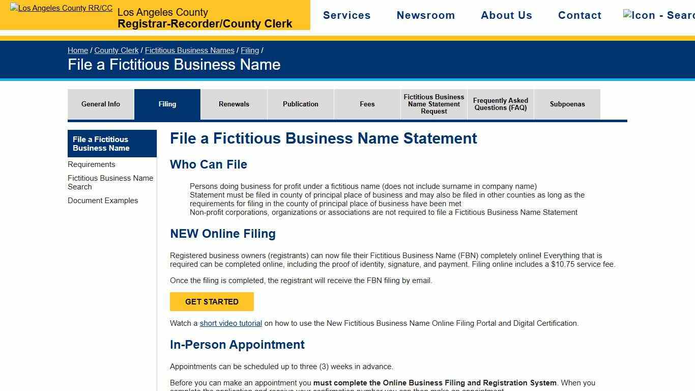 File a Fictitious Business Name